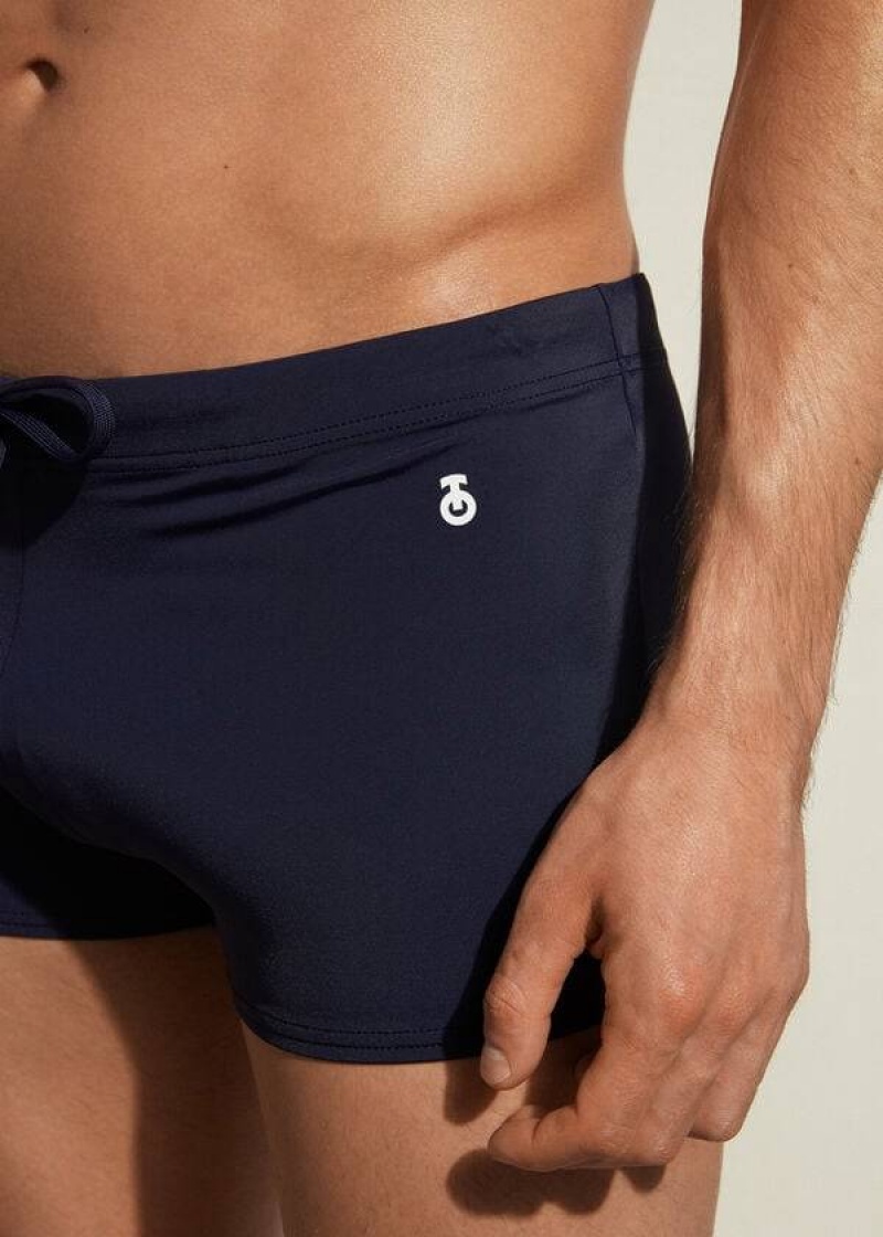 Calzedonia Panama Badehose Herren Navy | DE1269BC